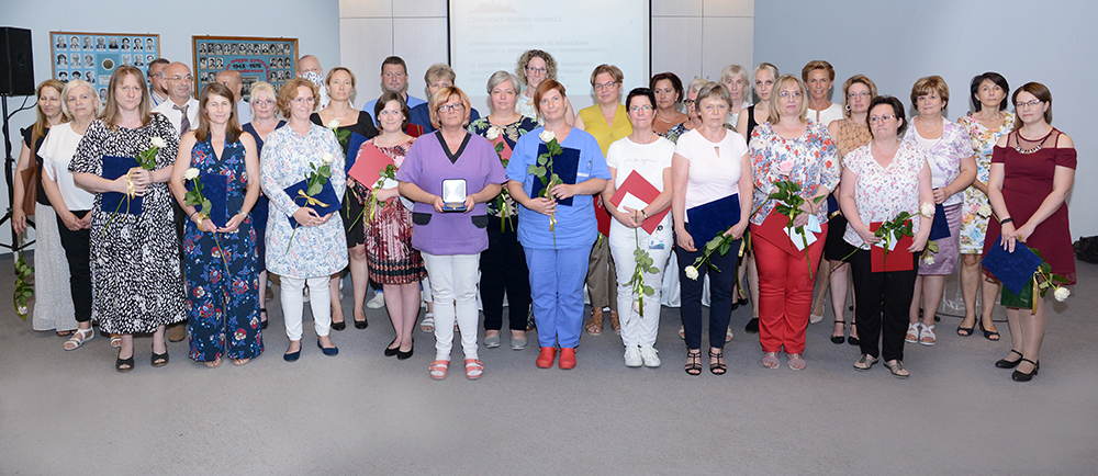 A Csolnoky Ferenc Kórház Semmelweis-napi ünnepségének díjazottjai 